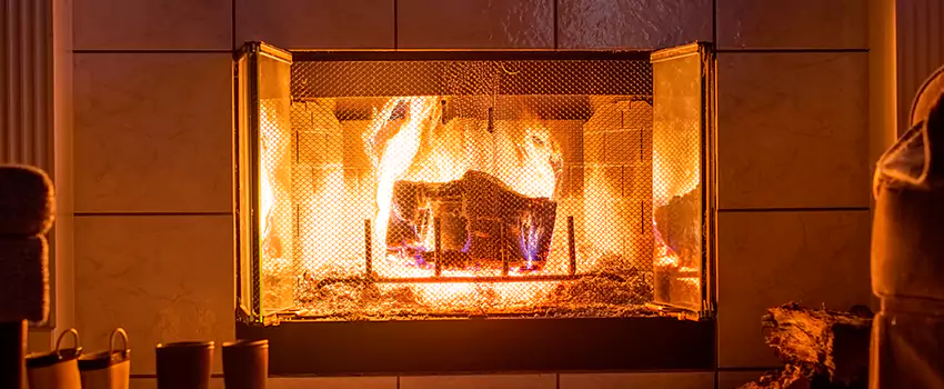 Mendota Hearth Landscape Fireplace Installation in Homewood, Illinois
