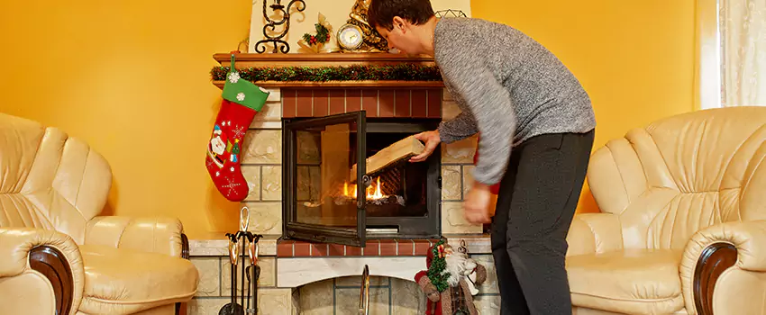 Rusted Metal Fireplace Restoration in Homewood, Illinois