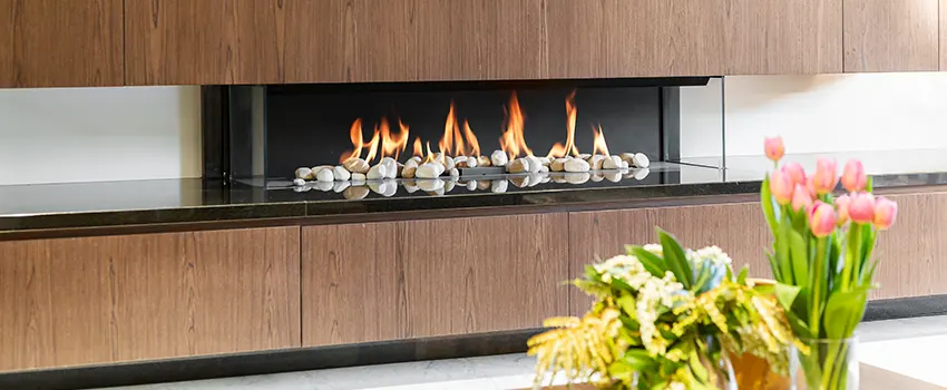 Double-height Fireplace Design Refurbishment in Homewood, Illinois