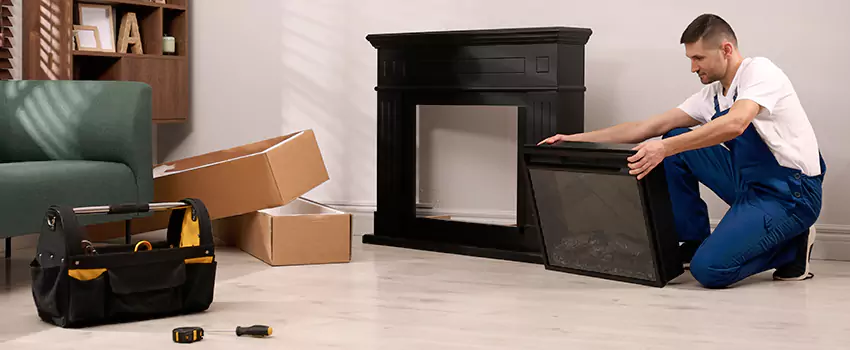 Old Rusted Metal Fireplace Repair And Replacement in Homewood, IL